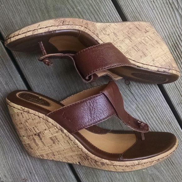 B.O.C. Junia Cuoio size 9M wedge - Picture 1 of 8